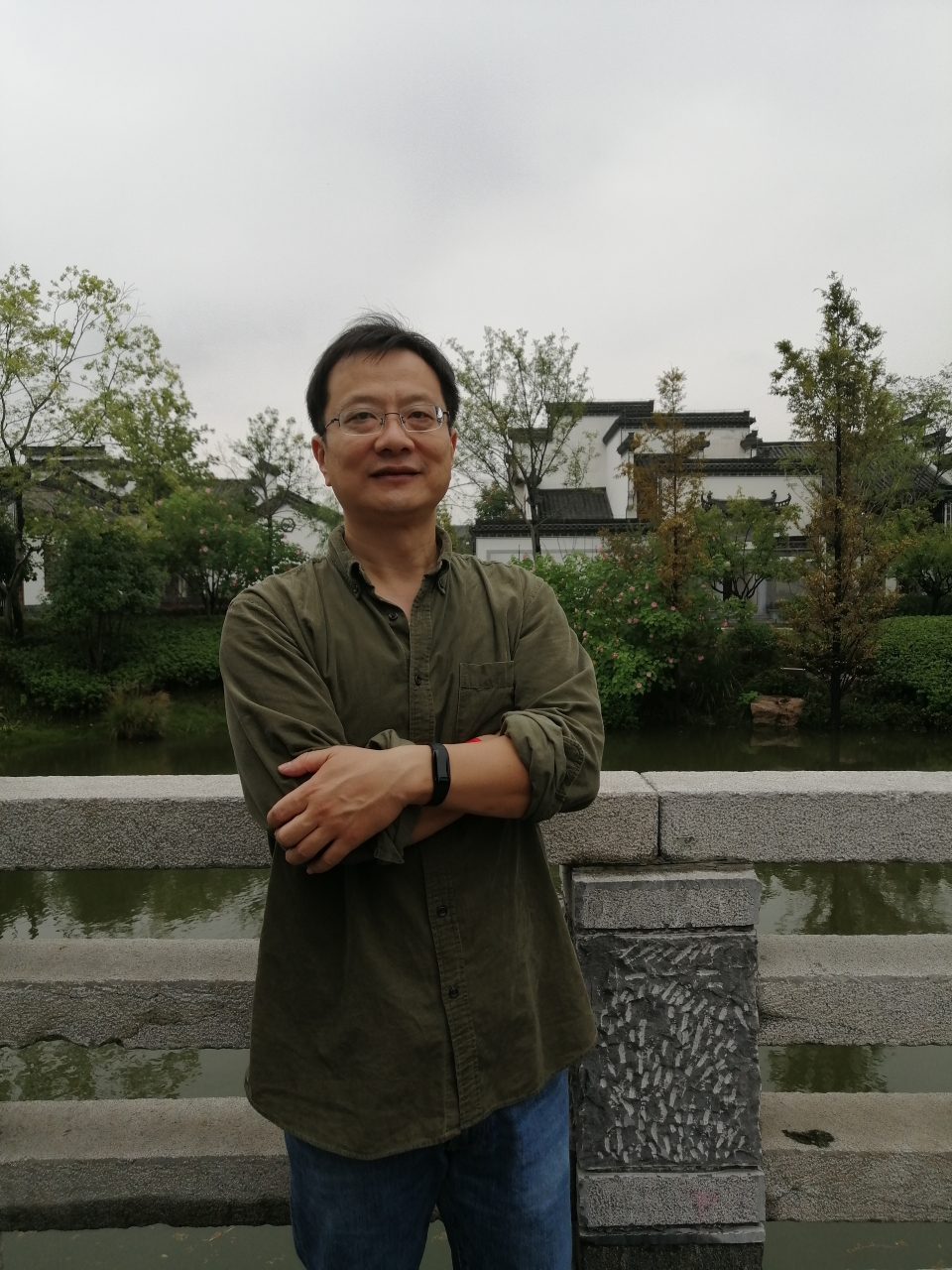 Portrait of my father outdoors